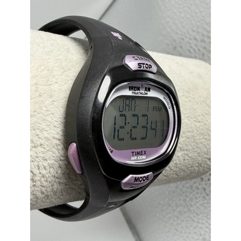 Timex T5K187 New Battery 689‎ Ladies Ironman Triathlon 34MM 7.5